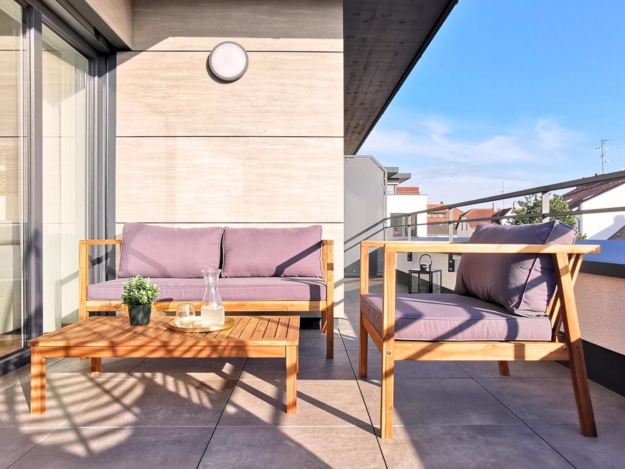 Fynbos Penthouse Deluxe, Balkon, Parkplatz Daire Straubing Dış mekan fotoğraf