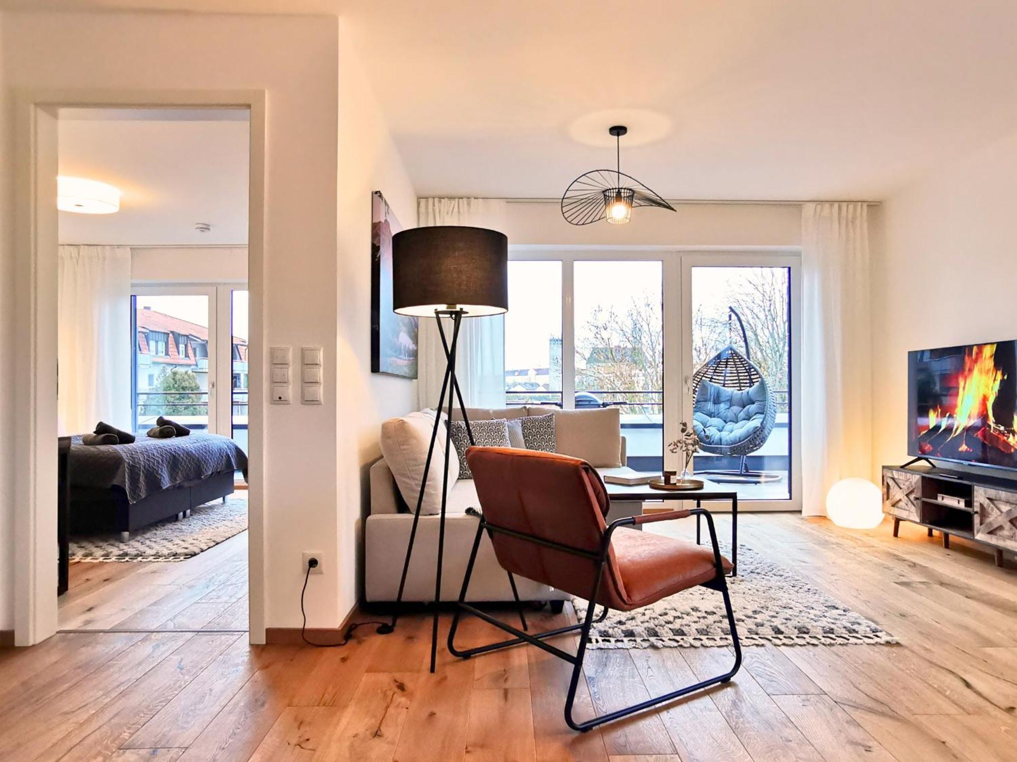 Fynbos Penthouse Deluxe, Balkon, Parkplatz Daire Straubing Dış mekan fotoğraf