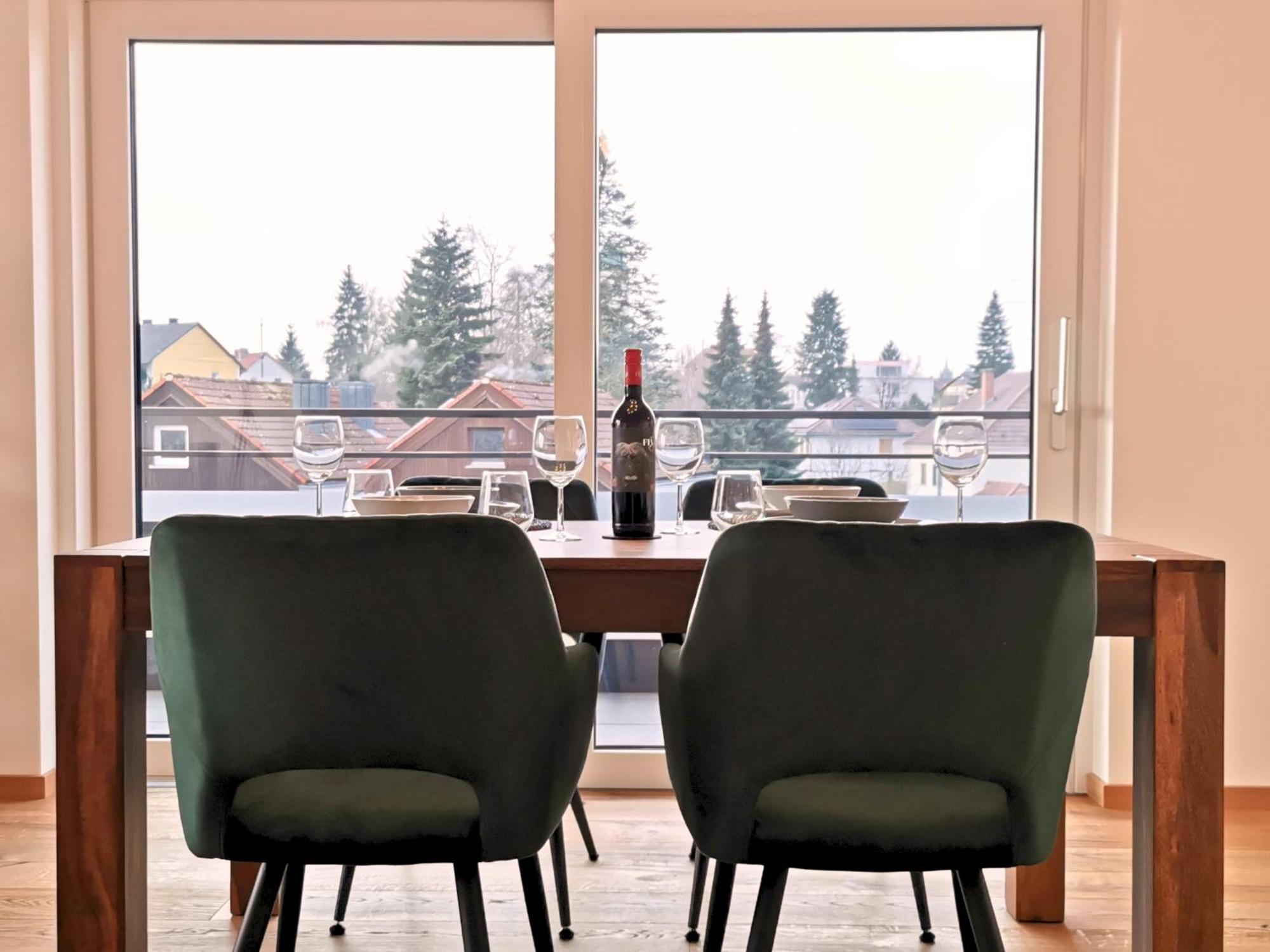 Fynbos Penthouse Deluxe, Balkon, Parkplatz Daire Straubing Dış mekan fotoğraf