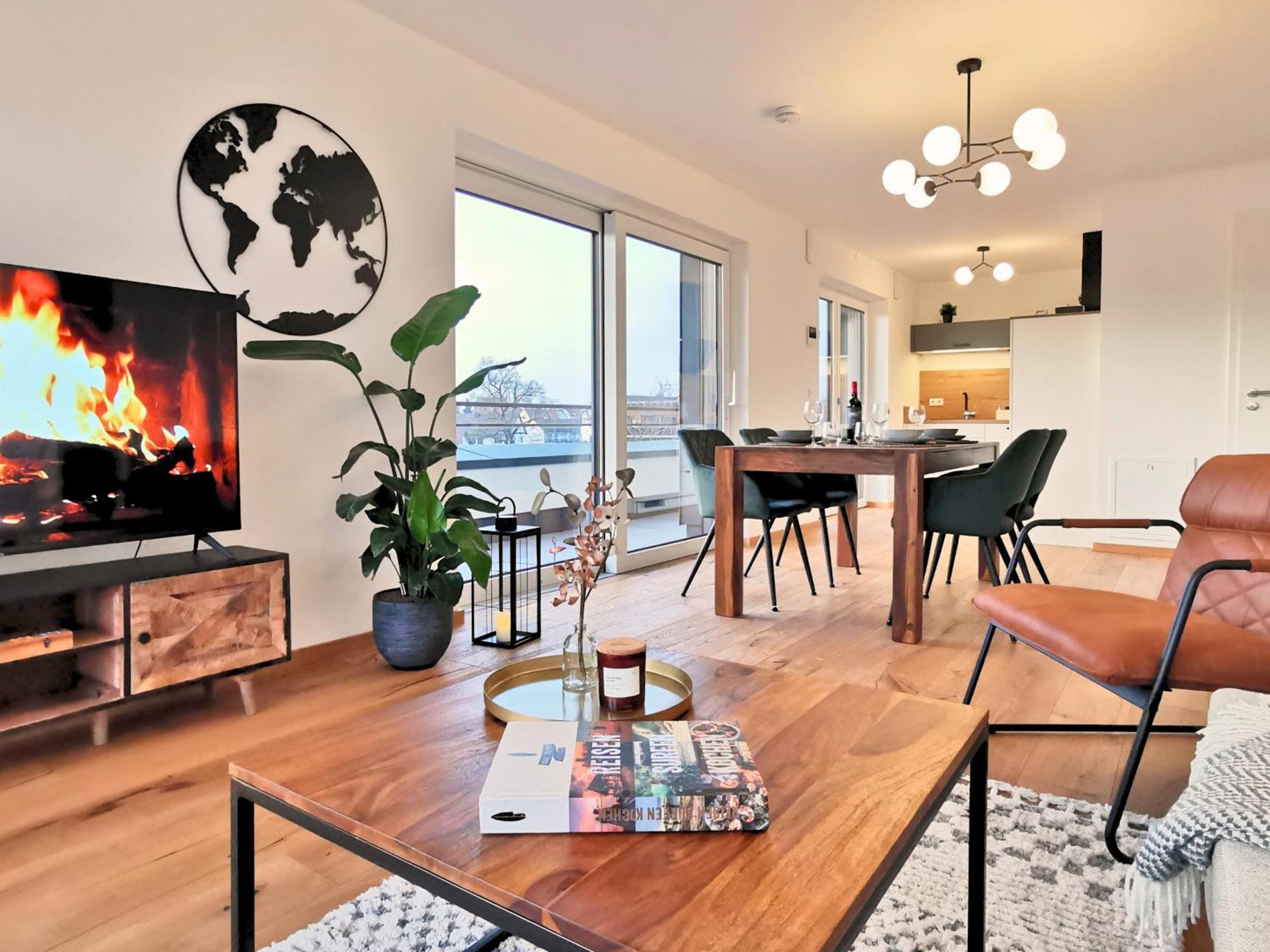 Fynbos Penthouse Deluxe, Balkon, Parkplatz Daire Straubing Dış mekan fotoğraf